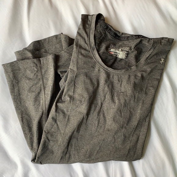 Grey Under Armour Running Shirt - Picture 1 of 4